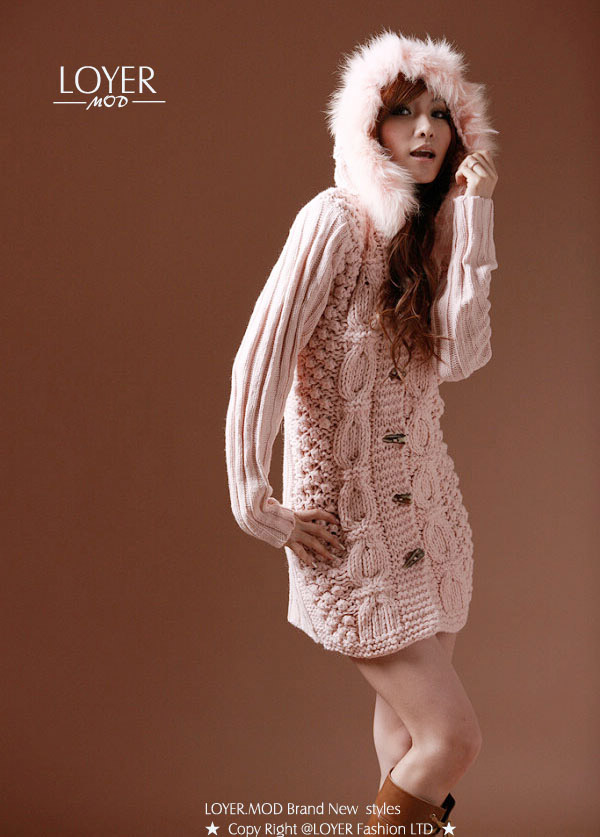 厚毛衣外套+c1086##+from:外套棒针毛衣编织图解贝