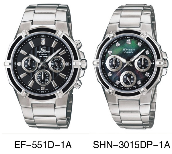 casio 卡西欧—edifice系列三眼计时男表ef