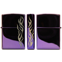 Zippo打火机--紫冰火焰（特价！新款）-Zippo-黑冰户外系列