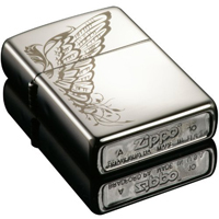 Zippo打火机--美版黑冰折翼天使-Zippo-日韩精品系列