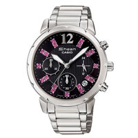 CASIO 卡西欧Sheen系列彩色水晶大表盘时尚石英女表 SHN-5012D-1A-卡西欧-Sheen女表系列