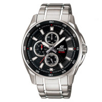 CASIO 卡西欧EDIFICE系列动感魅力三眼指针石英男表EF-334D-1A-卡西欧-EDIFICE系列手表