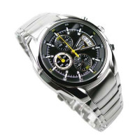 (热销)CASIO 卡西欧EDIFICE系列指针男表EF-512D-1Ab（时尚黄表针，格纹表盘）/b-卡西欧-EDIFICE系列手表
