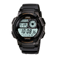 CASIO 卡西欧10年电池世界地图电子男表AE-1000W-1A-卡西欧-ILLUMINATOR系列手表