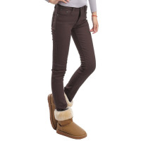 【Sheromo 诗若漫】加厚加绒显瘦铅笔裤靴裤小脚裤!现在穿正合适!（咖啡