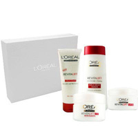 L’oreal 欧莱雅复颜抗皱四件套礼盒装（洁面+水+日霜+眼霜）进口组合套装