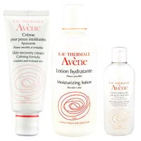 Avene雅漾保湿修护三件套（洁面200ml+水200ml+霜40ml）组合套装