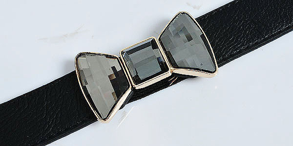 【aleeishe 小栗舍】简约精致.蝴蝶扣皮带(黑色)